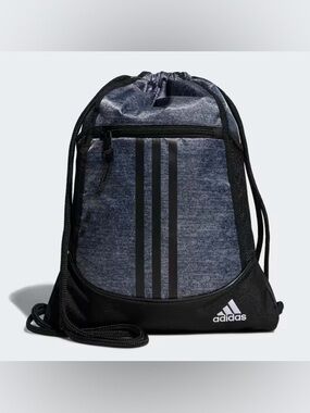 adidas Black & Gray Drawstring Training Sackpack